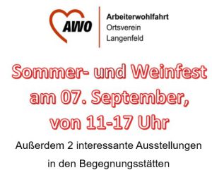 Mehr über den Artikel erfahren Sommer- und Weinfest- feiere mit uns!