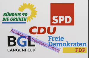 Mehr über den Artikel erfahren Absage aus traurigem Anlass: Gesprächsrunde mit der Bürgermeisterkandidatin und den Kandidaten