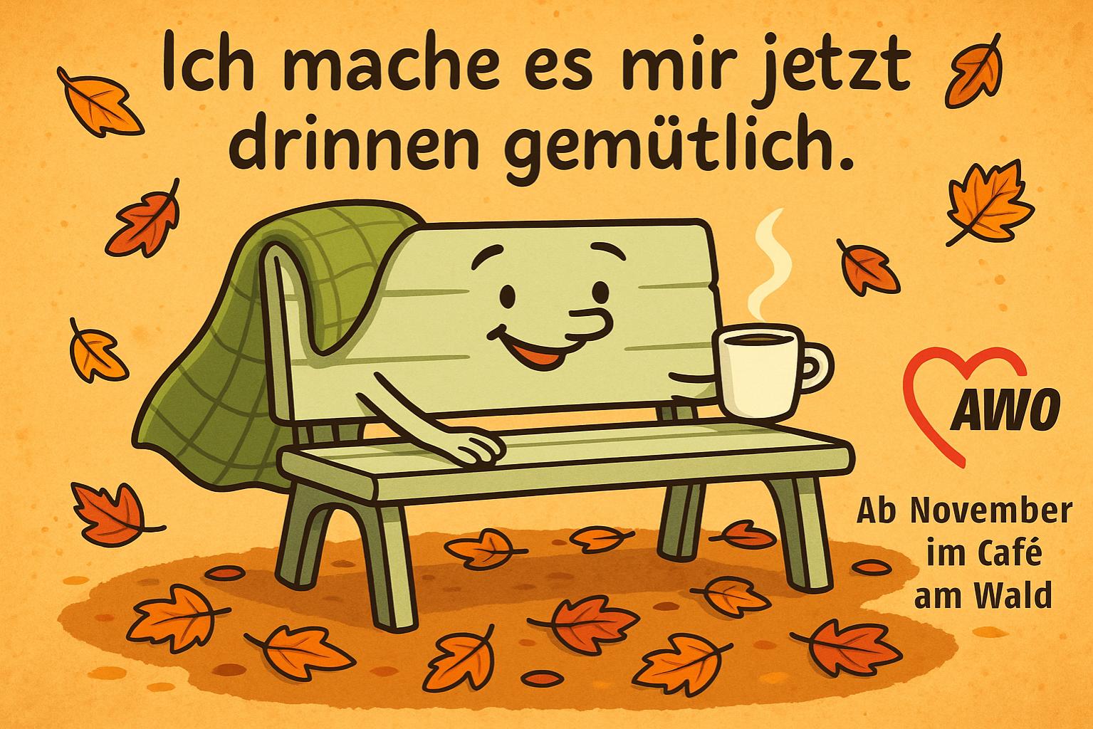 Mehr über den Artikel erfahren Die Plauderbankaktionen finden jetzt im Café am Wald statt.