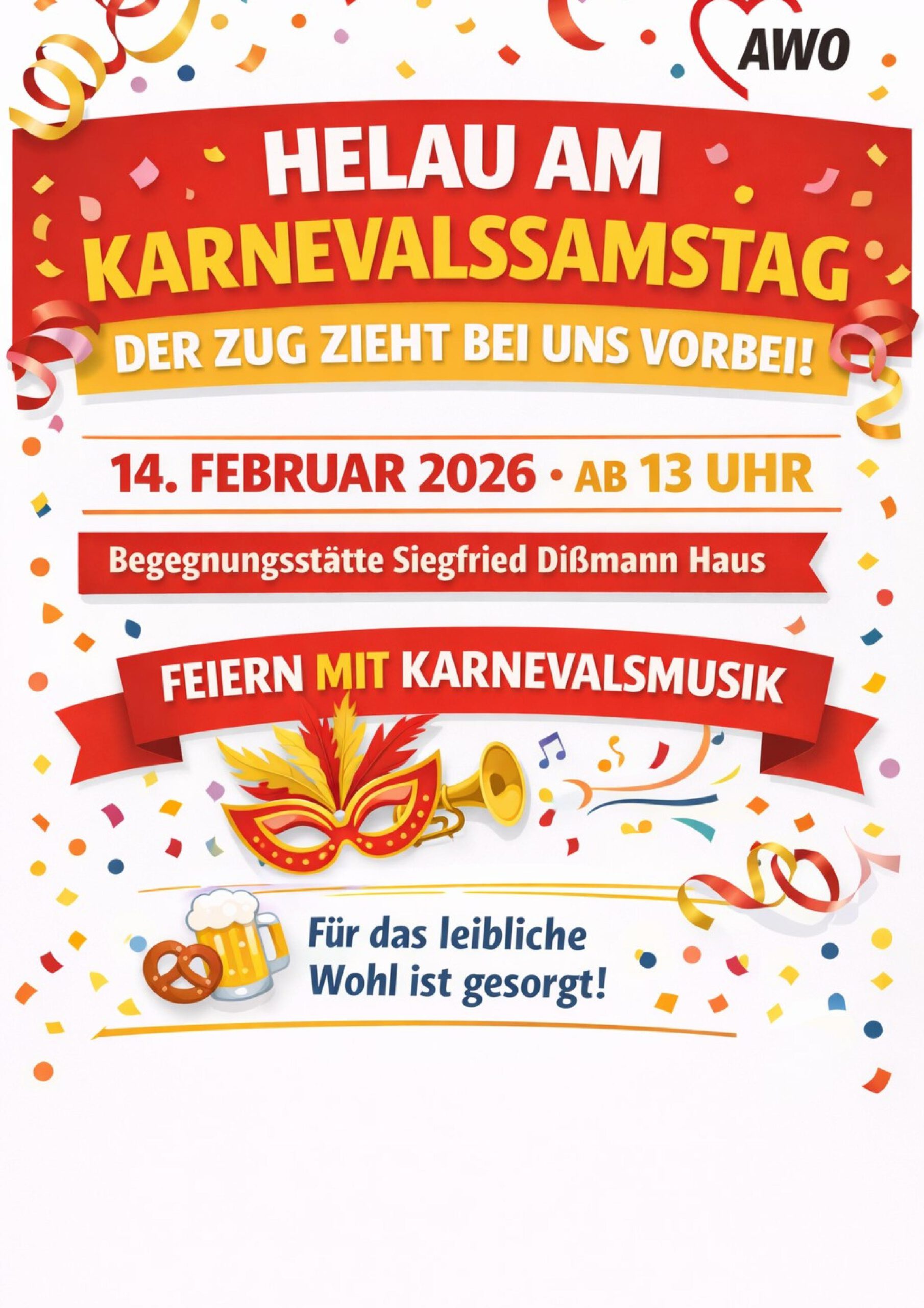 Unsere Aktivitäten über Karneval im Siegfried Dißmann Haus