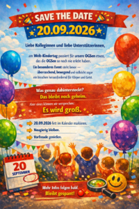 Mehr über den Artikel erfahren Merken: Welt-Kindertag und unser offener Ganztag