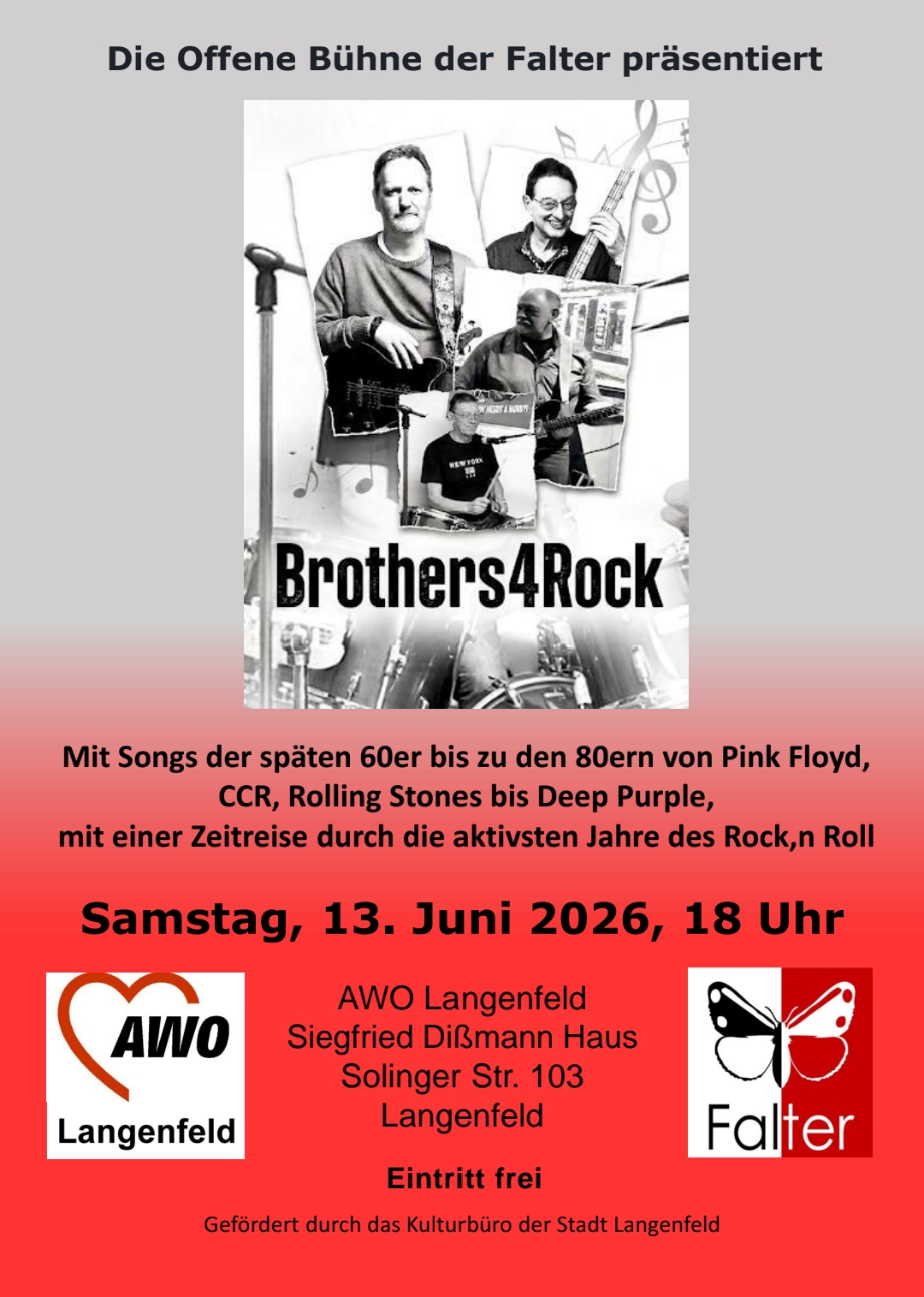 Mehr über den Artikel erfahren Falter präsentiert: Brothers4Rock