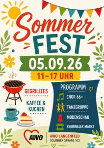 Mehr über den Artikel erfahren Sommerfest bei der AWO am 05.09.26